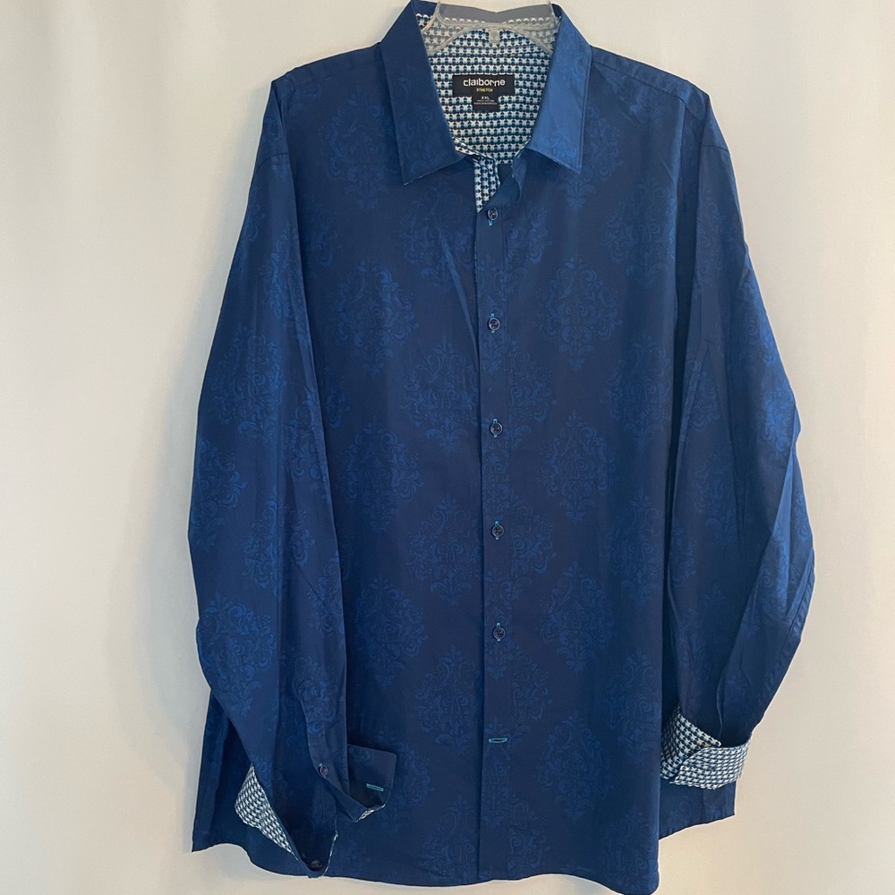 Claiborne Blue - Men’s Patterned Long Sleeved Shirt - NWOT